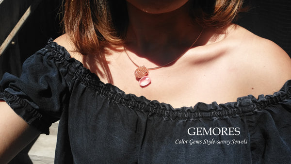 Raw Gems collection sparkle druzy quartz in rose gold necklace