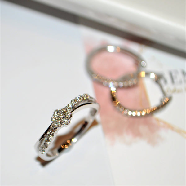 18K Gold Round Brillant Diamond Ring