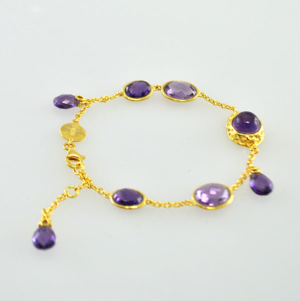 En Saison pink morganite charm bracelet