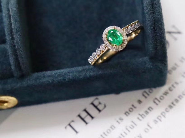 Vintage Imperial royal emerald ring