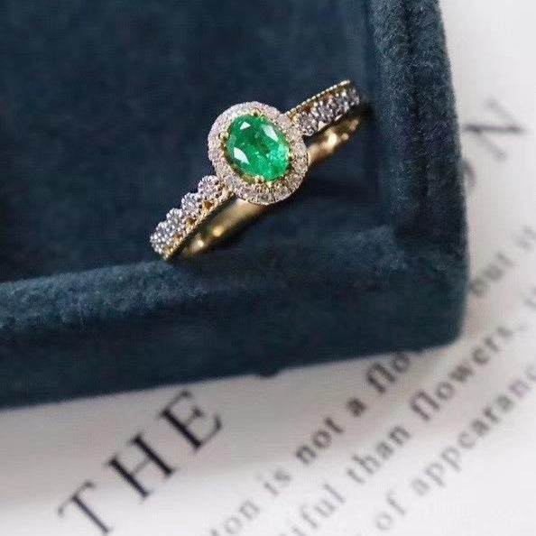 Vintage Imperial royal emerald ring